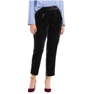J. Crew Black Velvet Ankle Pants